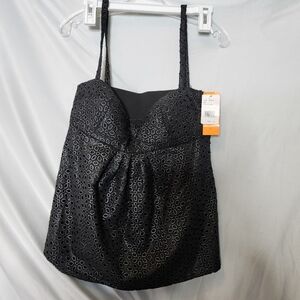Cynthia Steffe Black Eyelet Top